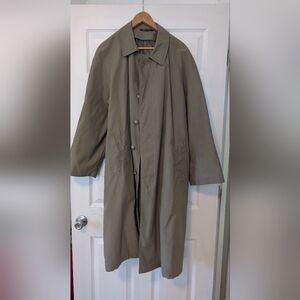 Vintage Lauren Ralph Lauren Classic Khaki Trench Coat Men's Size 44s